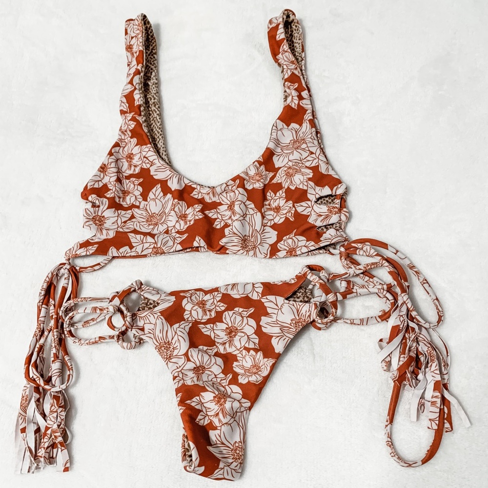 acacia swimwear rust magnolia set.